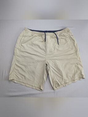 Birddogs Boom for Your Boom Stick Beige 4-Way Built-In Lined Gym Short 2XL 9"